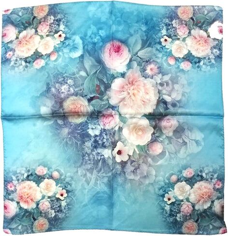 Bowbear Women’s 100% Charmeuse Oil Painting Neckerchief Scarf in Saudi Arabia