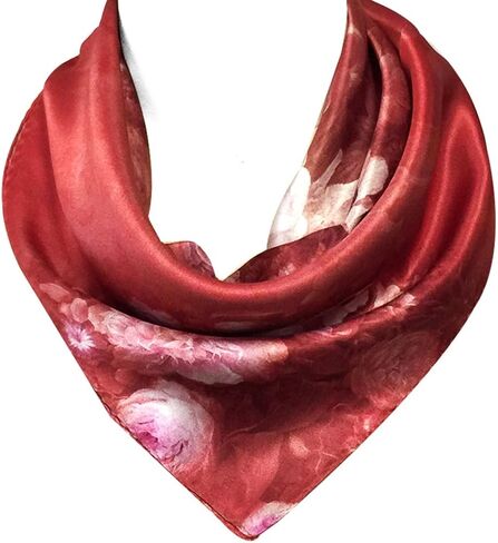 Bowbear Women’s 100% Charmeuse Oil Painting Neckerchief Scarf in Saudi Arabia