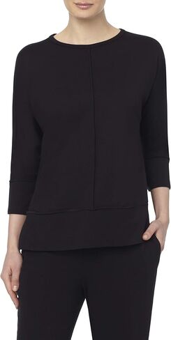Jones New York Women's Serenity Knit 3q Dolman Sleeve Seam Detail Tunic in Kuwait