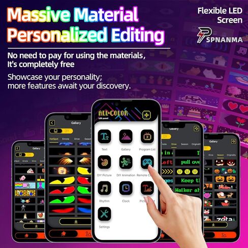 شاشة LED ذات عيون شيطانية مكونة من قطعتين للزجاج الأمامي للسيارة، لوحة مصفوفة LED قابلة للبرمجة مقاس 14 بوصة × 4.3 بوصة، لافتة مرنة مقاومة للماء لسيارة السيدان/سيارات الدفع الرباعي/الشاحنة - تطبيق بلوتوث/يعمل بمنفذ USB in Kuwait