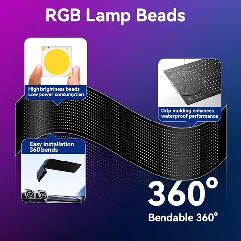 LED Sign - APP Control Scrolling&Stationary Display DIY Programmable Custom Sign Waterproof Flexible USB 5V for Window Ads,Parties Weddings Store Bar Hotel NEMGOME (Black, 27x5in) in Saudi Arabia