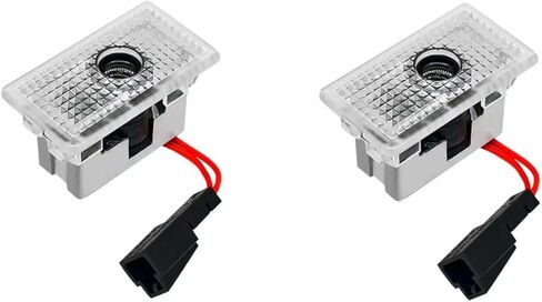 MUOXO Compatible Tesla Car Door Logo Projector, Puddle Light, Car Threshold LED Magnetic Welcome Light for Tesla Model 3,Y,S,X(Only for X Front Door,2016-2021 (2 Pieces) in Kuwait