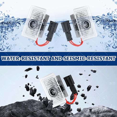 MUOXO Compatible Tesla Car Door Logo Projector, Puddle Light, Car Threshold LED Magnetic Welcome Light for Tesla Model 3,Y,S,X(Only for X Front Door,2016-2021 (2 Pieces) in Kuwait