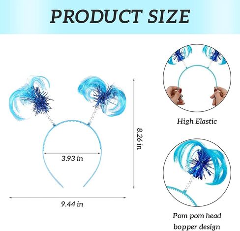 مجموعة أزياء مكونة من 4 قطع من التول الأزرق، قمصان Dr Suess Thing 1 تتضمن تنانير قصيرة وعصابة رأس طويلة وركبة وفخذك وجوارب مخططة عالية وقفازات لأزياء شخصيات الكتب للأطفال in Kuwait