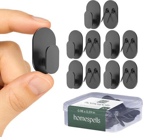 Metal Cubicle Hooks for Fabric Walls – Cubical Wall Hooks, Pins & Picture Hangers Hook for Work, Cork Board & Wall Decor – 10 Pcs Push Pin Hooks for Office Cubicle Accessories, Organizers in Saudi Arabia
