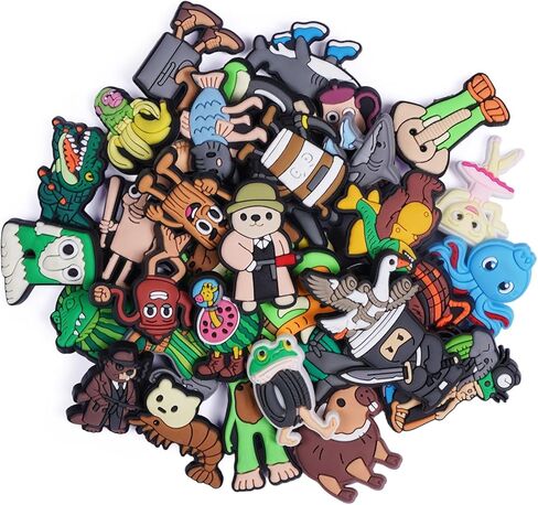 36 Pcs Italian Brainrot Shoe Charms for Clog, DIY Shoe & Bracelet Wristband Party Gifts Decoration Accessories in Saudi Arabia