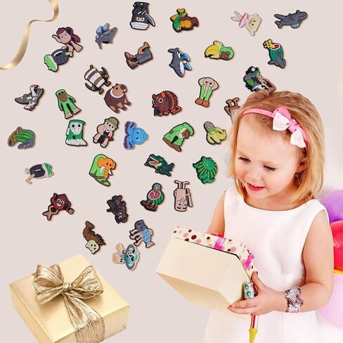 36 Pcs Italian Brainrot Shoe Charms for Clog, DIY Shoe & Bracelet Wristband Party Gifts Decoration Accessories in Saudi Arabia