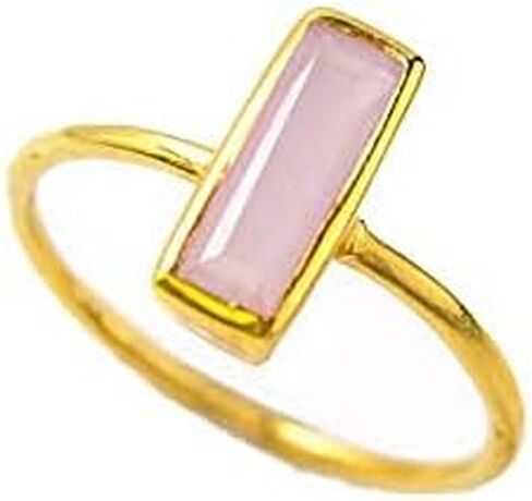 Tiny Gemstone Bar Ring, Geometric Rectangle Birthstone Ring, Tiny Adira Series in Saudi Arabia