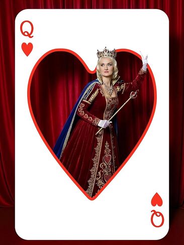 6 ft Large Casino Theme Party Decoration Poker PVC Cardboard Backdrop Ace of Hearts Stand up Sign, Casino Photo Props Las Vegas Game Night Birthday Party Decoration, Playing Cards Themed Backdrop in Saudi Arabia
