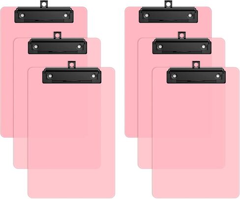 6 Pack Small Clipboard, 9 x 6 Half-Letter Size for Classroom, Students, Teacher, Nurse, A5 Mini Clip Board with Low Profile Clip, Office & School Supplies in Saudi Arabia