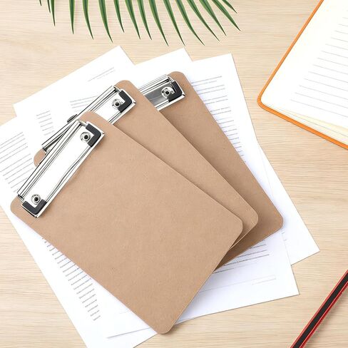 3PCS Mini Clipboards, 7.3 X 4.7 Inch Small Pocket Wood Memo Clipboards, Pocket Clipboard, Mini Clip Board Wood Clipboard for Small Notepads Receipts Tickets in Saudi Arabia