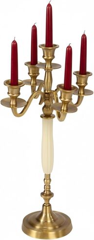 Generic 3/5 Candle Metal Candelabra Candlestick Candlestick Holders Wedding Event Candelabra for Wedding Dining Table Xmas Party Home Decor in Kuwait