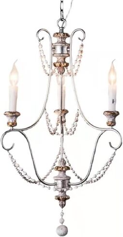 Retro Chaner, Amen Rustic Ceiling Lamp, Wrought Iron Industrial Candle Light,for Bedroom, Entryway, Dining Room, Girls Room, Foyer in Kuwait