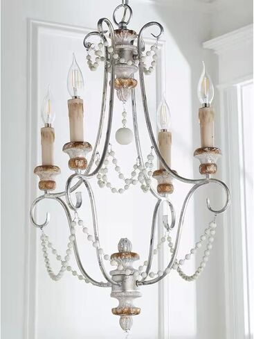 Retro Chaner, Amen Rustic Ceiling Lamp, Wrought Iron Industrial Candle Light,for Bedroom, Entryway, Dining Room, Girls Room, Foyer in Kuwait