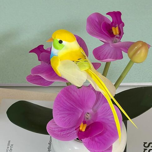 12 قطعة مشبك الطيور الاصطناعية على الطيور ديكور الربيع والصيف الحلي لشجرة ساحة الفناء إكليل تصاميم زهرة ترتيبات الزهور ديكور الحديقة in Kuwait