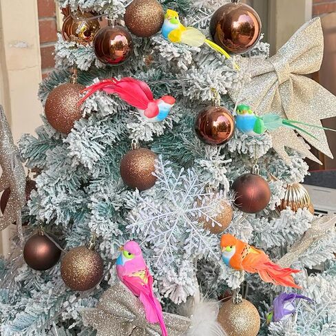 12 قطعة مشبك الطيور الاصطناعية على الطيور ديكور الربيع والصيف الحلي لشجرة ساحة الفناء إكليل تصاميم زهرة ترتيبات الزهور ديكور الحديقة in Kuwait