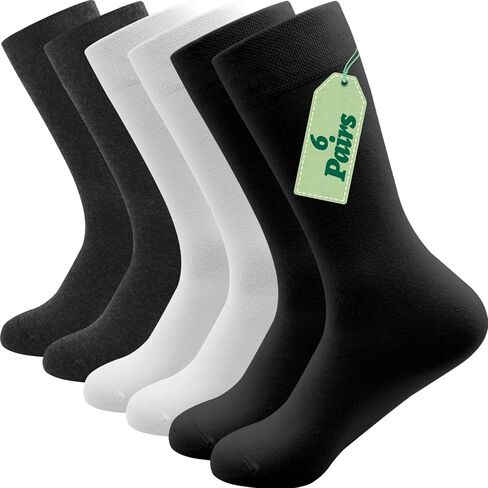 Colorful Striped Socks for Women Cotton Casual Work Running Black White Grey Socks Size 7-9 and 9-11 6 Pairs in Saudi Arabia