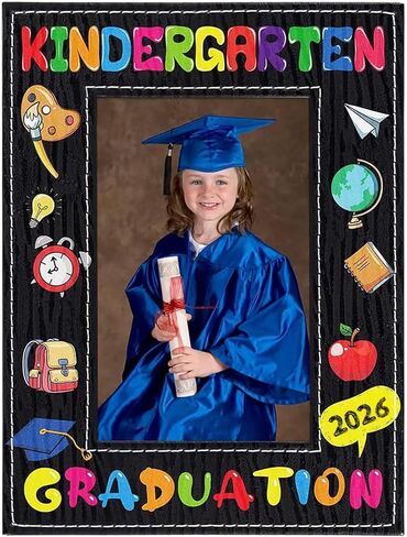sicohome رياض الأطفال إطار الصورة التخرج 2024 prek رياض الأطفال مرحلة ما قبل المدرسة التخرج إطار الصورة تهنئة التخرج إطار الصورة هدايا التخرج للأطفال الابن in Kuwait