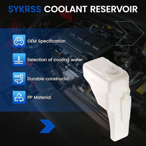 Engine Coolant Reservoir Tank 603-231 Compatible with Honda Civic Civic del Sol 1992-1997 Compatible with Honda Civic del Sol 1993-1997 Civic 1992-1995 1.5L 1.6L L4 Replace 19101-P08-000 in Saudi Arabia