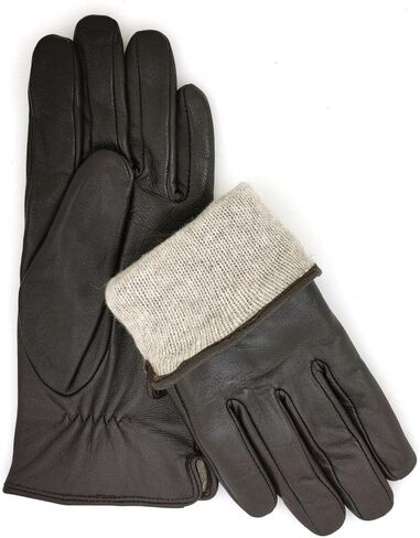 Leather Glove-Gloves-Women’s Lambskin Leather Handwear with Cashmere Lining –Soft, Warm Winter Dress & Driving Accessory in Saudi Arabia