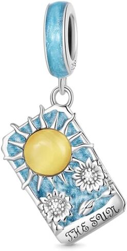 GNOCE Amulet Ukiyo-e Cherry Blossom Pendant Dangle Charm for Women, S925 Sterling Silver Pendant Charm for Women Wife, Valentine‘s Day, Mother’s Day Jewelry in Saudi Arabia