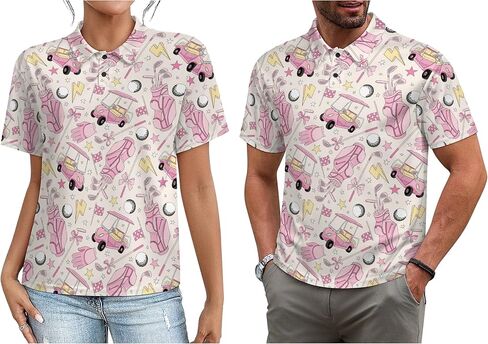 Matching Golf Shirts for Couples,Funny Golf Shirt for Men Women His and Hers Matching Outfits,Moisture-Wicking in Kuwait