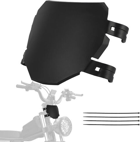 Electric Bike Front Plate - Ebike Number Plate Compatible Fit for Ridstar Q20 Super 73 S1 S2 Y1 RX Macfox X1S X1S X X2 Commuter Electric Mountain Bike (Black) in Saudi Arabia