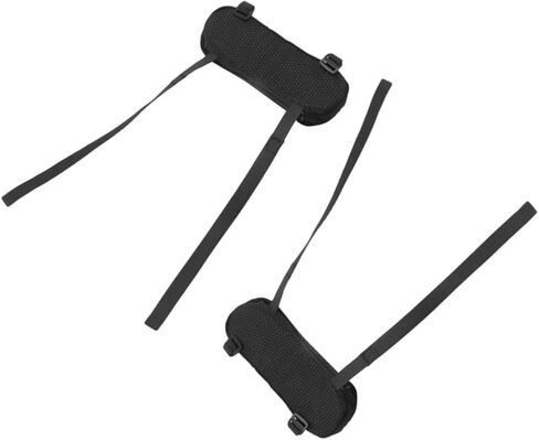 1 Pair Memory Foam Chair Armrest Pads - Universal Comfortable Office Chair Arm Rest Covers for Elbows (Black) in Kuwait