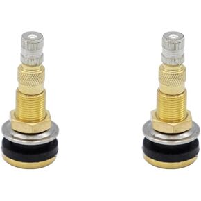 4 قطع سيقان صمام الإطارات TR618A - صمام هواء/سائل نحاسي عالي التحمل بدون أنابيب لفتحة 0.625 بوصة، يناسب الجرارات الزراعية، استبدال أساسي لعجلات الصف in Kuwait