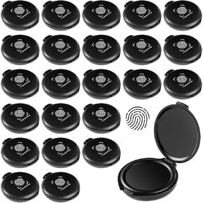 24PCS Fingerprint Thumbprint Ink Pads, Mini Black Water-Based Ink Stamp Pads for Notary Supplies, Office, ID Security, Law Enforcement, Fingerprint Cards, Home Use in Saudi Arabia