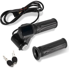 leaptrend Throttle 36V Fit for Hoverfly Z5 & Gotrax Flex Electric Scooter with LCD Display/Switch/2 Keys, E-Scooter Twist Accelerator Handle Grip Set w/Battery Display Power Lock Light Switch, 6-Pin in Kuwait