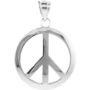 قلادة السلام من الذهب الأبيض عيار 10 قيراط من أمريكان هيروز (S) in Kuwait