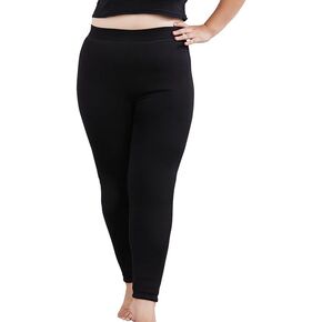 Women's Plus-Size 100% Wool Thermal Pants - Sizes XL-5XL, Fits Up to 90kg in Saudi Arabia