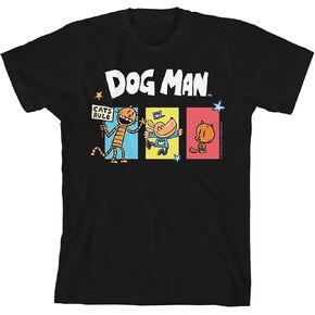 تي شيرت بأكمام قصيرة للشباب من Dog Man Petey The Cat & Lil' Petey in Kuwait
