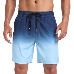 Swim Trunks Men Quick Dry Bathing Suit with Pockets Casual Summer Drawstring Stretch Board Shorts Beach Swimwear in Kuwait