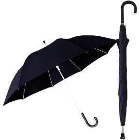 Walking Stick Umbrella, Lightweight Non Slip Long Handle Design Windproof Umbrella Cane, Great Gift for Men Women Great,Red,98cm/38inch in Saudi Arabia