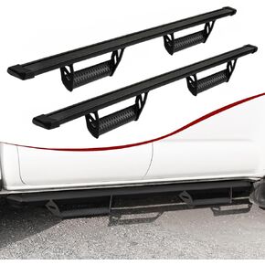Dermon Drop Down Hoop Style Running Boards for 2005-2023 Toyota Tacoma 2nd 3rd Gen Double Cab Crew Cab 4 Doors Side Steps Step Bars Nerf Bars Aluminum in Kuwait