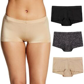 Maidenform Women's Underwear Boy Shorts Pack, 3-Pack, Microfiber Boy short Underwear Women Pack, Coverage Panties for Women in Saudi Arabia