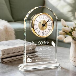 Retirement Gift for Men Woman, Retirement Plaque Crystal Desk Clock with Wooden LED Light Base, Gift Ideas for Boss, Colleagues, Coworkers, Mentor or Family (Wooden LED Light Base) in Saudi Arabia