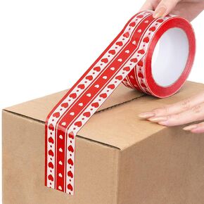 شريط تغليف لتغليف الصناديق وختم القلب الأحمر المطبوع لديكور عيد الأم in Kuwait