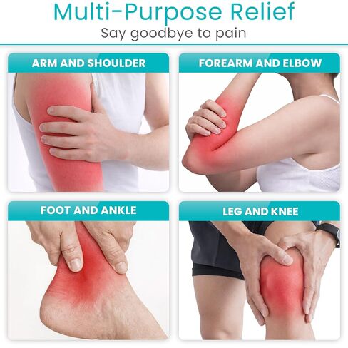 Vive Elastic Knee Wrap - Ankle, Foot, Calf & Wrist Support Wraps for Pain Relief - Compression Bandage for Legs - For Edema, Weightlifting, Sports, Plantar Faciitis, Stabilizing Ligaments, Joint Pain in Saudi Arabia