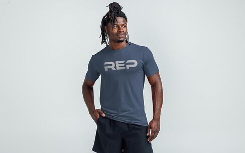 REP Fitness Daily Driver Tri-Blend Crew T-Shirt, Athletic Fit Tagless Breathable Polyester Rayon Cotton Gym Shirt Unisex Tee in Saudi Arabia