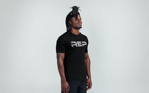 REP Fitness Daily Driver Tri-Blend Crew T-Shirt, Athletic Fit Tagless Breathable Polyester Rayon Cotton Gym Shirt Unisex Tee in Saudi Arabia