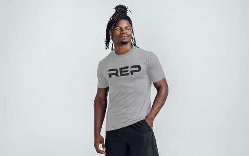 REP Fitness Daily Driver Tri-Blend Crew T-Shirt, Athletic Fit Tagless Breathable Polyester Rayon Cotton Gym Shirt Unisex Tee in Saudi Arabia