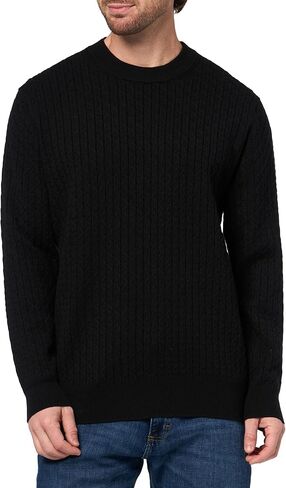 KARL LAGERFELD Men's Crewneck Long Sleeve Regular Fit Basic Shirt in Saudi Arabia
