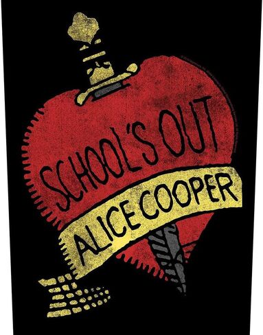 XLG Alice Cooper School's Out Back Patch Band Album Heavy Metal Sew On Applique in Saudi Arabia