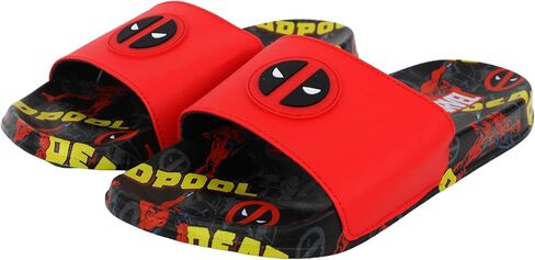 Marvel Ground Up Adult Men Soccer Slides Sandals Flip Flops in Saudi Arabia
