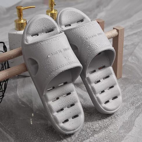 Slippers for Men and Women Non Slip Soft Slippers for Home Shoes Grey in Saudi Arabia