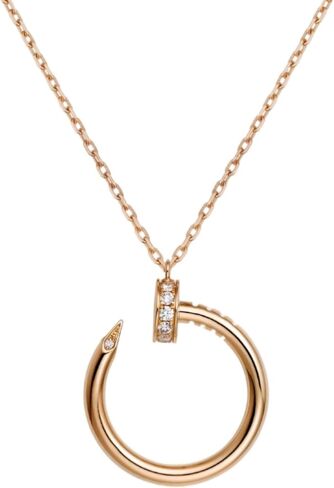 قلادة زوجين مطلية بالذهب عيار 18 قيراط من BUENAVO، تصميم مسمار أنيق، هدية مجوهرات عصرية لعيد الحب، قلادة أظافر ذهبية أنيقة للنساء دمج in Kuwait