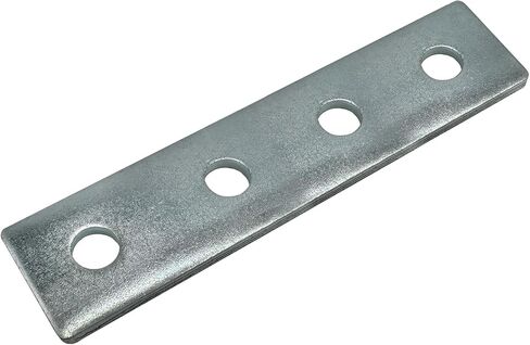 4 Hole, Flat Plate Connector Bracket for 1/2" Bolt in 1-5/8" Strut Channel - Heavy Duty, Electro-Galvanized in Saudi Arabia